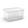 Box with lid T Box L 47L 39x55,5x28,5cm transparent | Curver