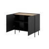 2D ONDA chest of drawers 98x45x85 black