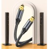 Kabel audio optyczny Vention w oplocie z aluminiowym złączem 10m czarny