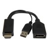 Cablexpert | Active 4K HDMI to DisplayPort Adapter | A-HDMIM-DPF-01 | Black | DisplayPort Female | HDMI Male (Type A) | 0.1 m