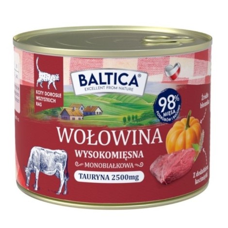 BALTICA SMAKI REGIONÓW Kot dorosły Wołowina z wątróbką  185g