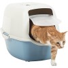 ROTHO Bailey Hooded litter box Blue, White