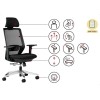 SPECTRUM ergonomic office chair black