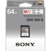 Sony | 64GB SF-M Series SDXC Class10 UHS-II U3 V60 Tough Memory Card | 64 GB | SDXC | Flash memory class 10