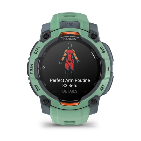 Garmin Instinct 3 AMOLED 3.05 cm (1.2") 45 mm Digital 390 x 390 pixels Touchscreen Green GPS (satellite)