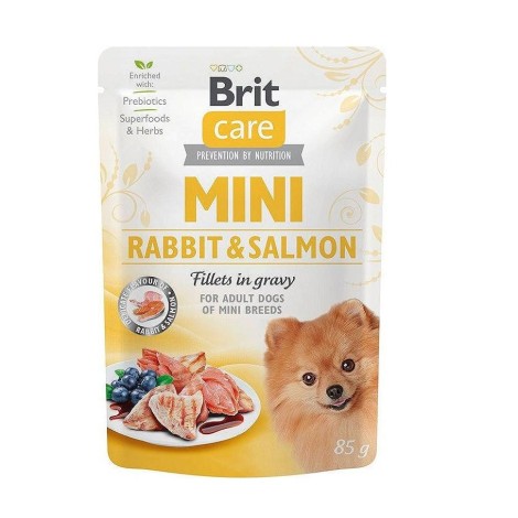 BRIT Care Mini Rabbit&Salmon - Wet dog food - 85 g