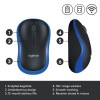 MOUSE USB OPTICAL WRL M185/BLUE 910-002239 LOGITECH