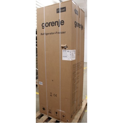 SALE OUT.  | Gorenje | N619EAW4 | Energy efficiency class E | Free standing | Combi | Height 186 cm | No Frost system | Fridge net capacity 207 L | Freezer net capacity 97 L | Display | 39 dB | White | DAMAGED PACKAGING, DENT ON FRONT DOOR