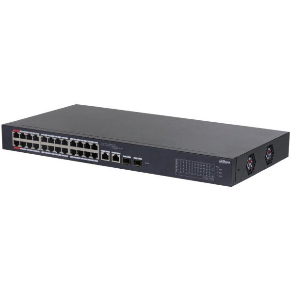 Switch|DAHUA|CS4226-24ET-240|Desktop/pedestal|Rack 1U|24x10Base-T / 100Base-TX|2x10/100/1000BASE-T/SFP combo|2|26|PoE ports ...