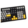 F108 Gray+Orange+Deep Gray Gasket Keyboard with Volcano RGB Switches – AULA