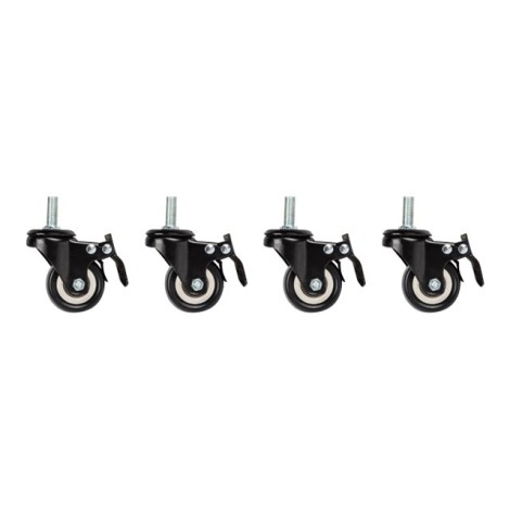 Lanberg Castors x4 with thread and brake for wall mounting cabinets | Lanberg