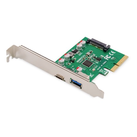 Digitus | PCIe card, USB-C 3.1 Gen 2, 10Gpbs, USB-A 3.1 | DS-30225