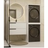 POLA TWIN WHITE WASHING MACHINE AND DRYER CABINET