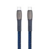 CABLE USB-C TO USB-C 1.2M/BLUE PS6105 BL12 RIVACASE