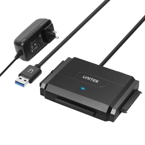 UNITEK Y-3324 storage drive docking station USB 3.2 Gen 1 (3.1 Gen 1) Type-A Black