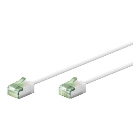 Goobay 74357 Ultra-Flexible CAT 8.1 Patch Cable, Slim, U/FTP, 0.15 m, White