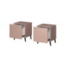 Cama bedside cabinet NOVA 44x40x52 pink matt