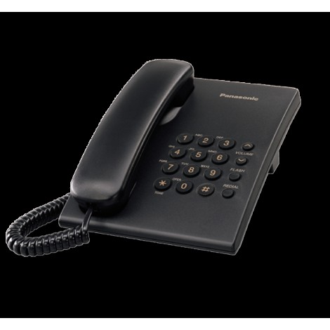 Panasonic | Corded | KX-TS500FXB | Black | 150 x 200 x 96 mm | 475 g