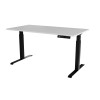 Desk with electric height adjustment MOON LONG 150x80x72-120 black/white