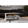 BOSTON artisan/white coffee table bench