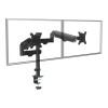 Maclean 2 monitor mount, gas spring, 17"-32", 2-10kg, black, MC-136