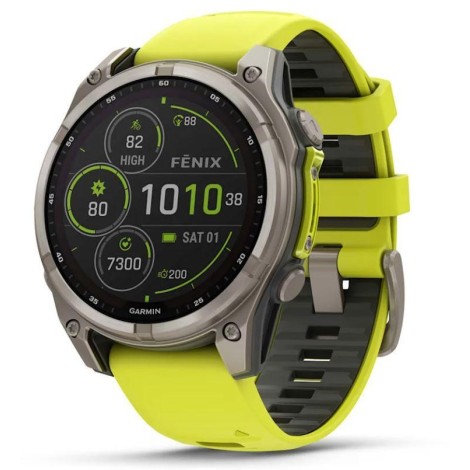 SMARTWATCH FENIX 8 SAPP. SOLAR/YELLOW 010-02907-21 GARMIN