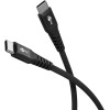 Goobay USB-C Supersoft Textile Cable with Metal Plugs, 2 m, black
