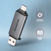 AXAGON Mobile USB 3.2 Gen 1 MINI card reader with USB-C and USB-A connectors | CRE-DAC