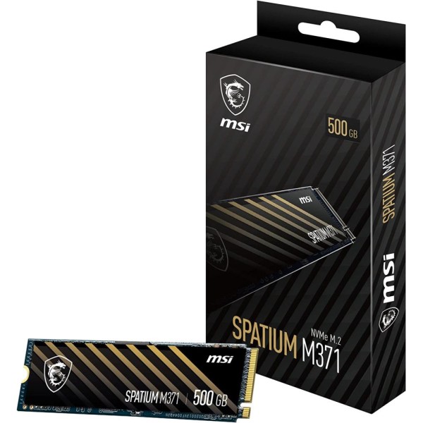 SSD|MSI|SPATIUM M371|500GB|M.2|PCIE|NVMe|3D NAND|Write speed 1150 MBytes/sec|Read ...