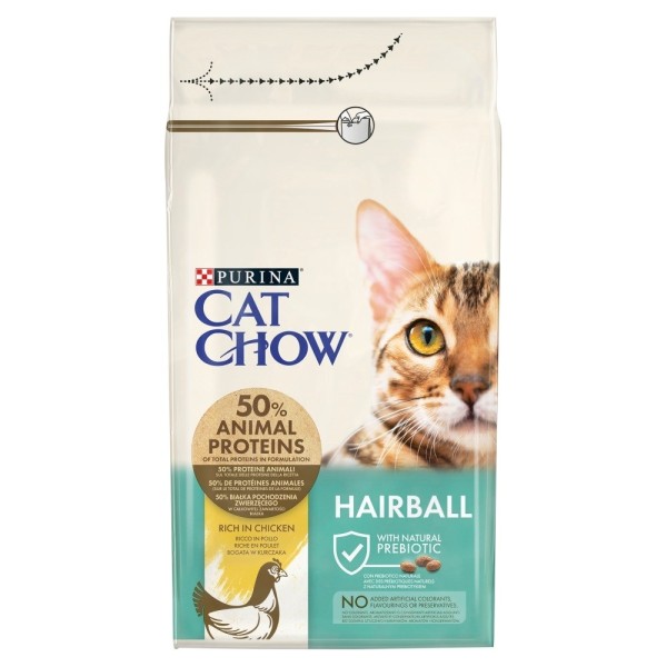 Purina CAT CHOW HAIRBALL CONTROLL cats ...