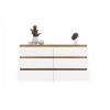 M6 MALWA CHEST OF DRAWERS 140 CM 6 DRAWERS OAK ARTISAN/WHITE