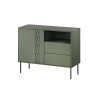 1D2S TRESSE chest of drawers 100x40x75 matte green