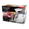 Adler AD 4803 Meat mincer, Power 800W, Bowl, Middle size sieve, Mince sieve, Poppy sieve, Plunger, Sausage filler | Adler