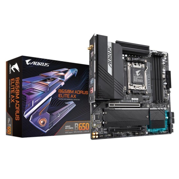 Mainboard|GIGABYTE|AMD B650|SAM5|Micro-ATX|Memory DDR5|Memory slots 4|2xPCI-Express 4.0 ...