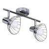 Activejet GIZEL double ceiling wall light strip chrome E14 wall lamp for living room