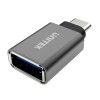 UNITEK Y-A025CGY cable interface/gender adapter USB Type-C USB Type-A Metallic