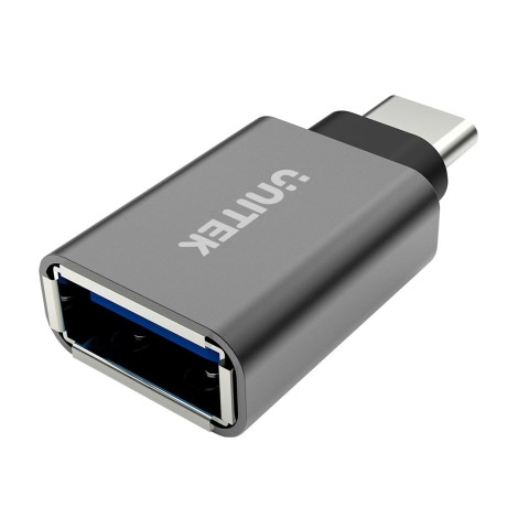 UNITEK Y-A025CGY cable interface/gender adapter USB Type-C USB Type-A Metallic