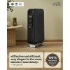 Mill AB- H1000DN BLACK electric space heater Radiator Indoor Black 1000 W