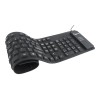 KEYBOARD FLEXIBLE USB ENG/BLACK KB-109F-B GEMBIRD