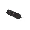 Lanberg Cable Power Strip, 3X French Outlets Quality-Grade Copper, 3 m | PS0-03E-0300-BK