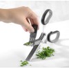 GEFU 12660 kitchen scissors 191 mm Black, Stainless steel Herb