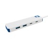 Hyper HyperDrive Flex 4 Port USB-C Combo Hub, Blue | Hyper