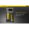 BATTERY CHARGER 2-SLOT/INTELLICHARGER NEW I2 NITECORE