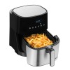 Concept FR5000 fryer Single 5 L 1700 W Hot air fryer Black, Satin steel