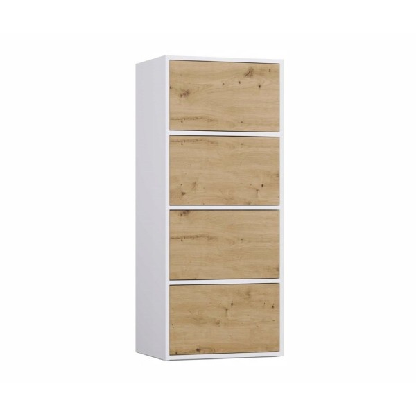 ALMA CHEST OF DRAWERS WHITE/ARTISAN OAK