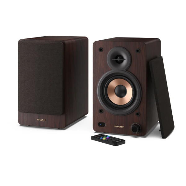 Sharp CP-SS30 Bookshelf Speakers, Brown | ...