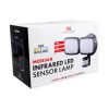 Maclean LED wall lamp, with PIR sensor, 20W, 1500lm, IP65, neutral white 4000K, black, MCE524 B