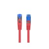 LANBERG PATCHCORD S/FTP CAT.6A 0.5M RED LSZH