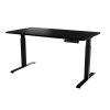 Desk with electric height adjustment MOON LONG 150x80x72-120 black