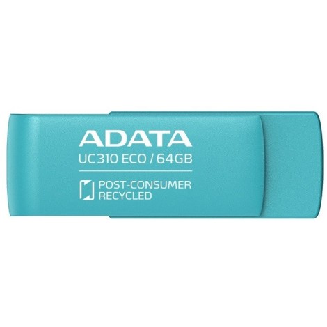 ADATA | USB Flash Drive | UC310 ECO | 64 GB | USB 3.2 Gen1 | Green